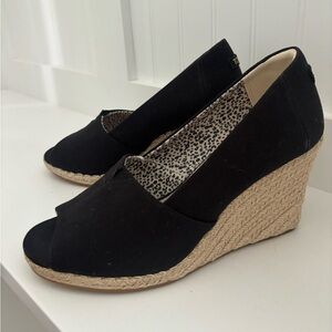 TOMS Black Michelle Women's Wedge